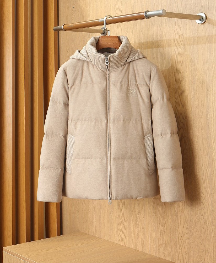 Loro Piana 울 후드 다운점퍼 001-283726