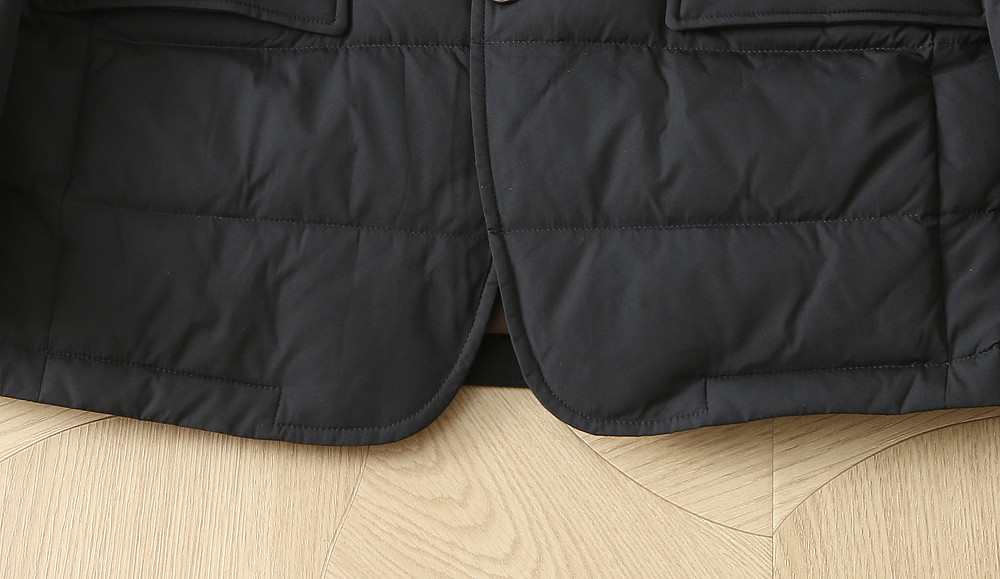 Loro Piana 스탠드칼라 가짜 투피스 다운 점퍼 001-283730