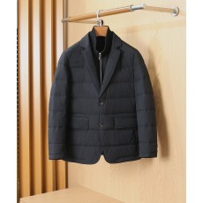 Loro Piana 스탠드칼라 가짜 투피스 다운 점퍼 001-283730
