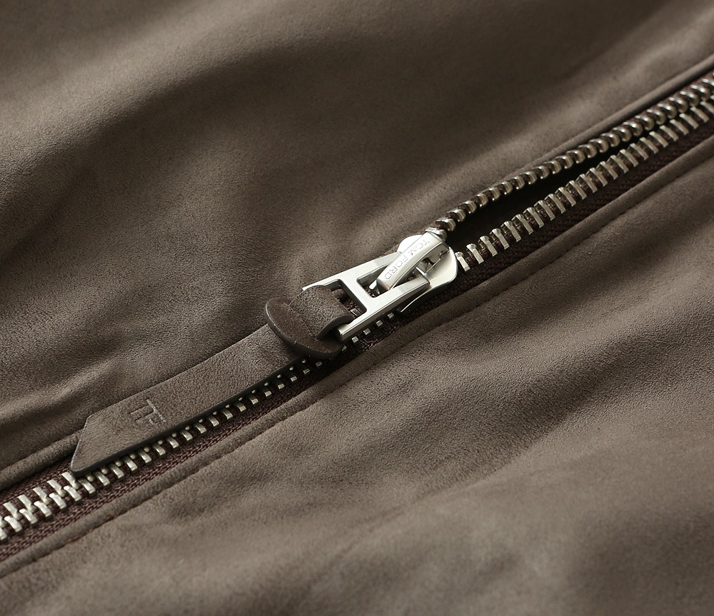 Tom Ford 스웨이드 구스다운 파일럿 재킷 001-283735