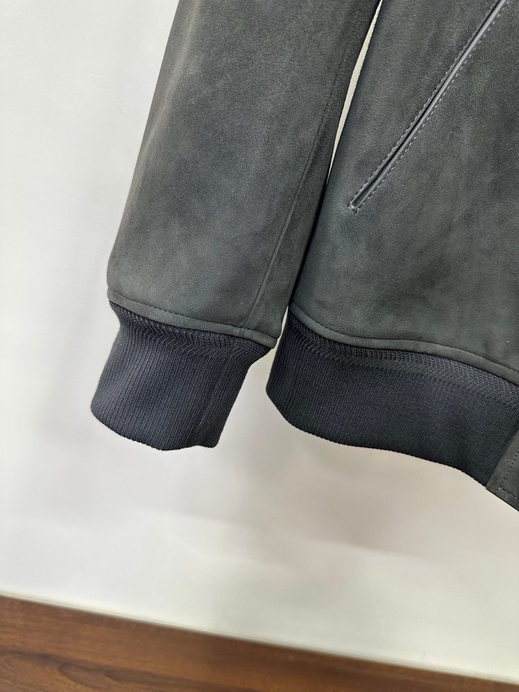 Tom Ford 반스웨이드 양가죽 야구점퍼 001-283741