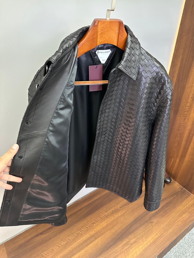 BV 수공예 위빙 양피 셔츠 자켓 001-283775