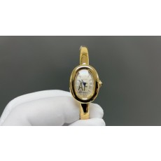 AF 까르띠에 욕조 골드 석영 17mm 시계 001-284034