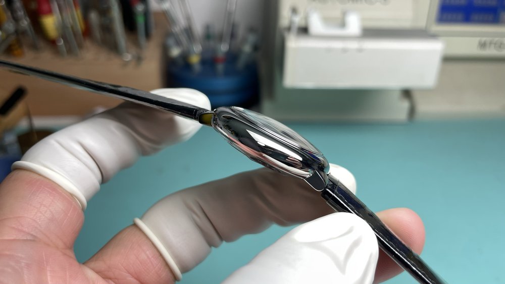 까르띠에 발롱 블루 33mm 오토매틱 시계 001-284040