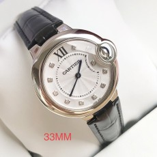 까르띠에 발롱 블루 석영 시계 33mm 001-284053
