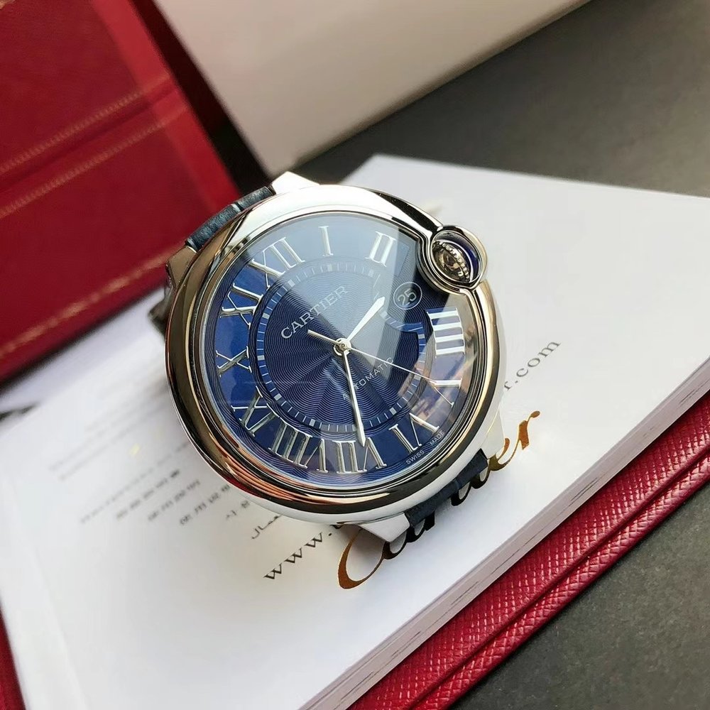까르띠에 발롱 블루 42mm 레플리카 시계 001-284062