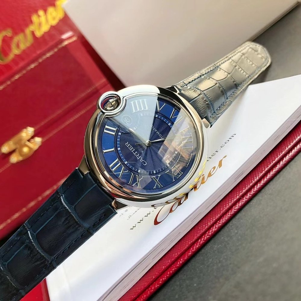 까르띠에 발롱 블루 42mm 레플리카 시계 001-284062