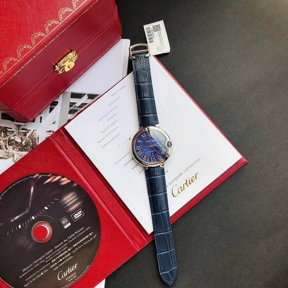 까르띠에 발롱 블루 42mm 레플리카 시계 001-284062