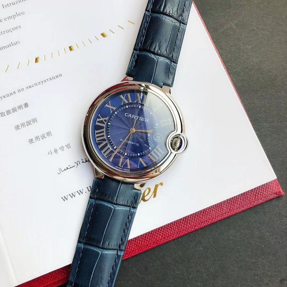 까르띠에 발롱 블루 42mm 레플리카 시계 001-284062