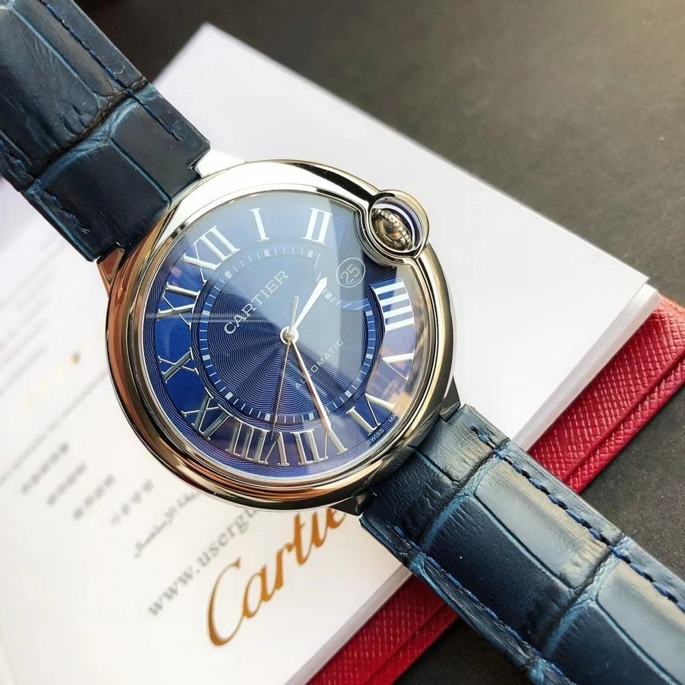 까르띠에 발롱 블루 42mm 레플리카 시계 001-284062