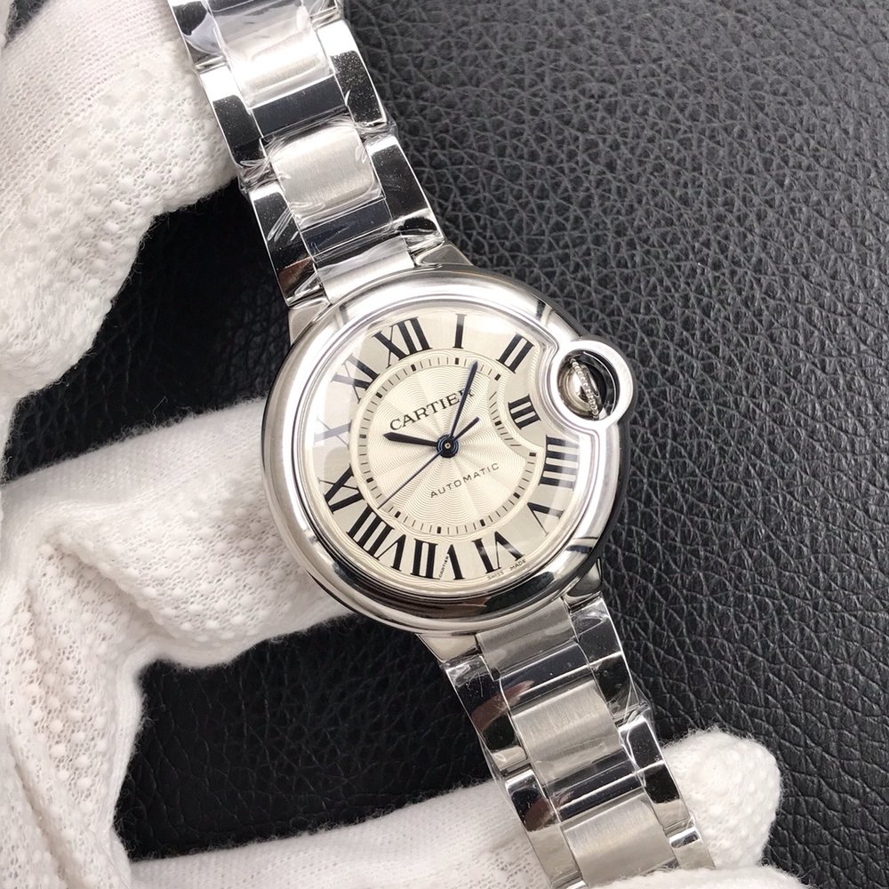 V6버전 블루 벌룬 33mm 기계식 시계 001-284110