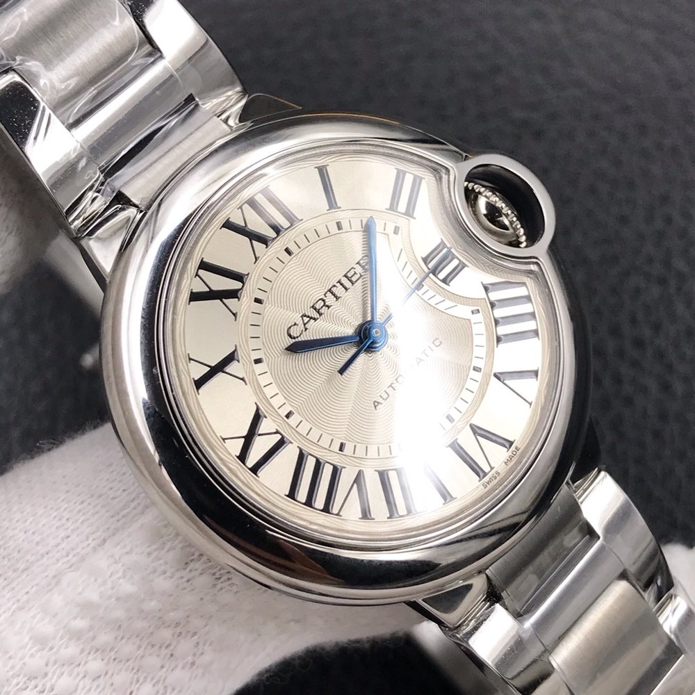 V6버전 블루 벌룬 33mm 기계식 시계 001-284110