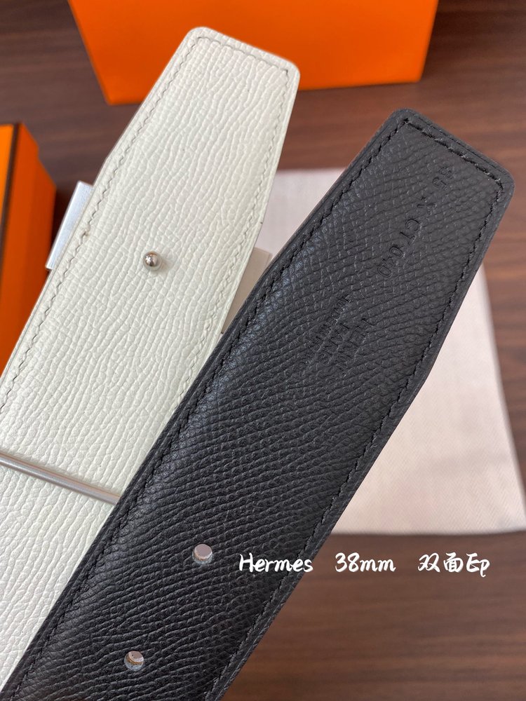 에르메스 엡솜 양면 송아지 가죽 38mm 벨트 001-284124