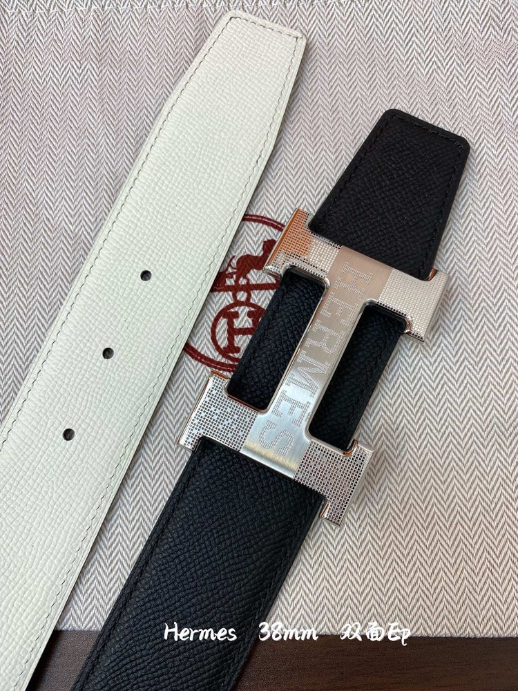 에르메스 엡솜 양면 송아지 가죽 38mm 벨트 001-284124