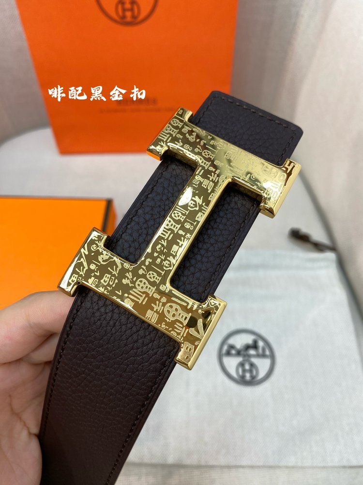 에르메스 H 버클 양면 벨트 001-284128