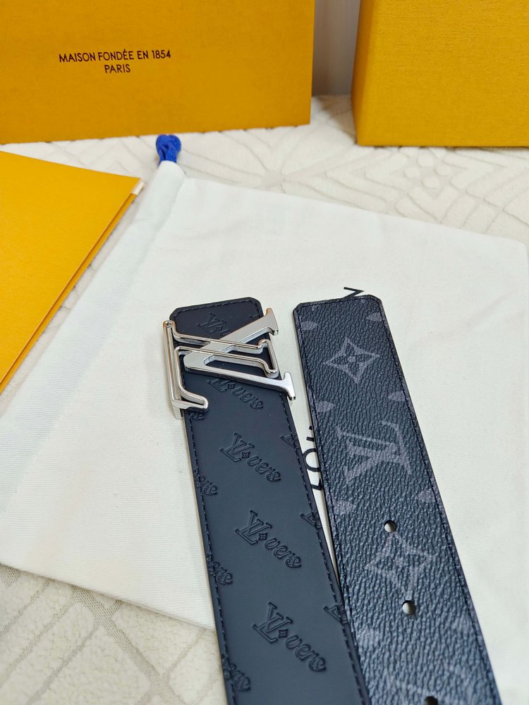 루이비통 양면 사용 압화 소가죽 벨트 38mm 001-284138