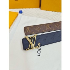 루이비통 엠보싱 소가죽 양면 벨트 001-284139