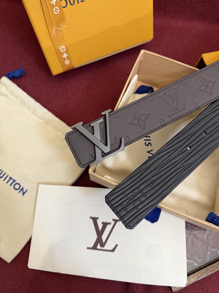 LV 양면 벨트 모노그램/매끈한 가죽 001-284167