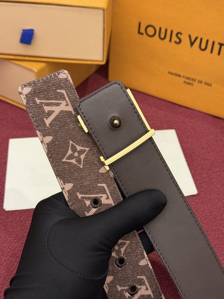 LV 모노그램 데님 벨트 001-284209