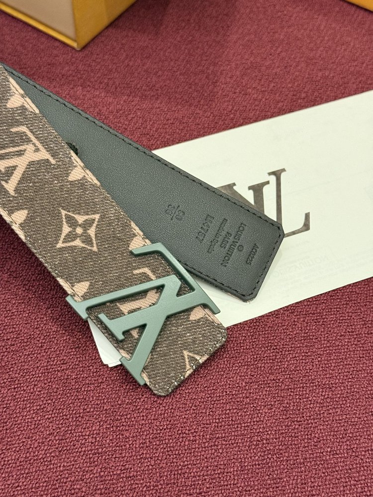LV Initiales 모노그램 데님 벨트 001-284212