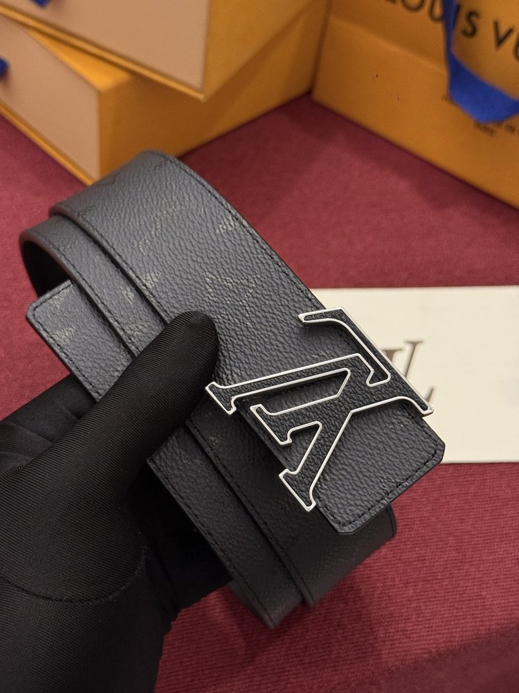 LV Initiales Monogram 반사 가역 벨트 001-284220