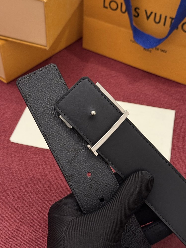 LV 모노그램 반사 가역 벨트 001-284224