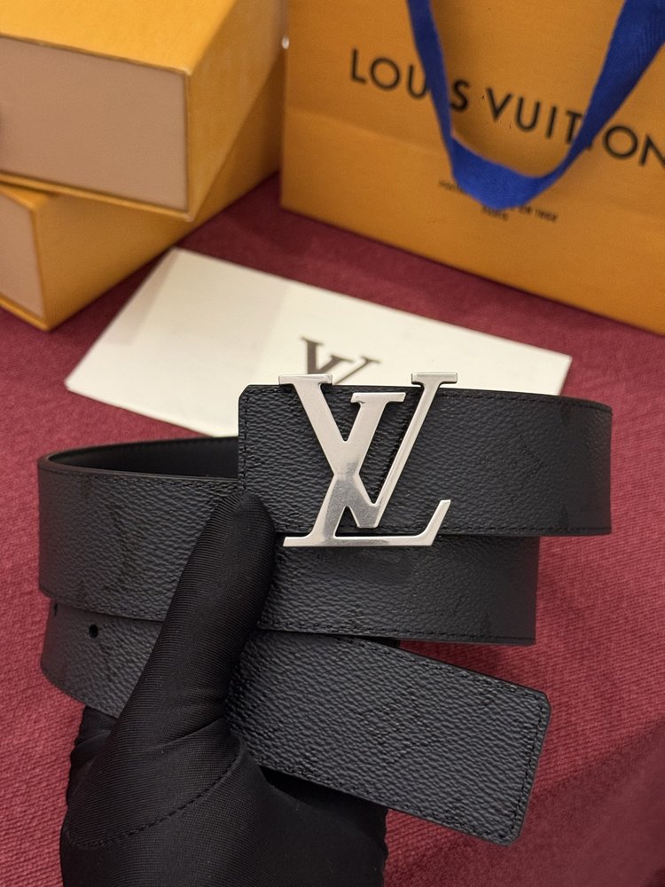 LV 모노그램 반사 가역 벨트 001-284224