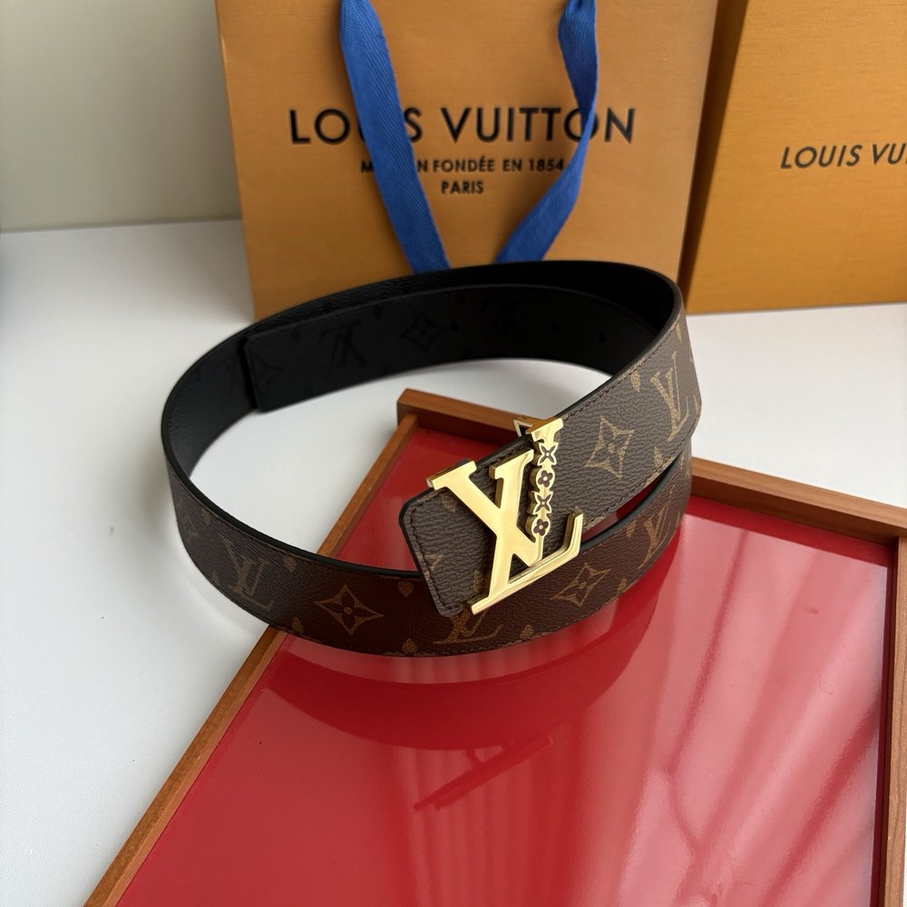 LV 모노그램 자카드 더블 페이스 벨트 001-284227