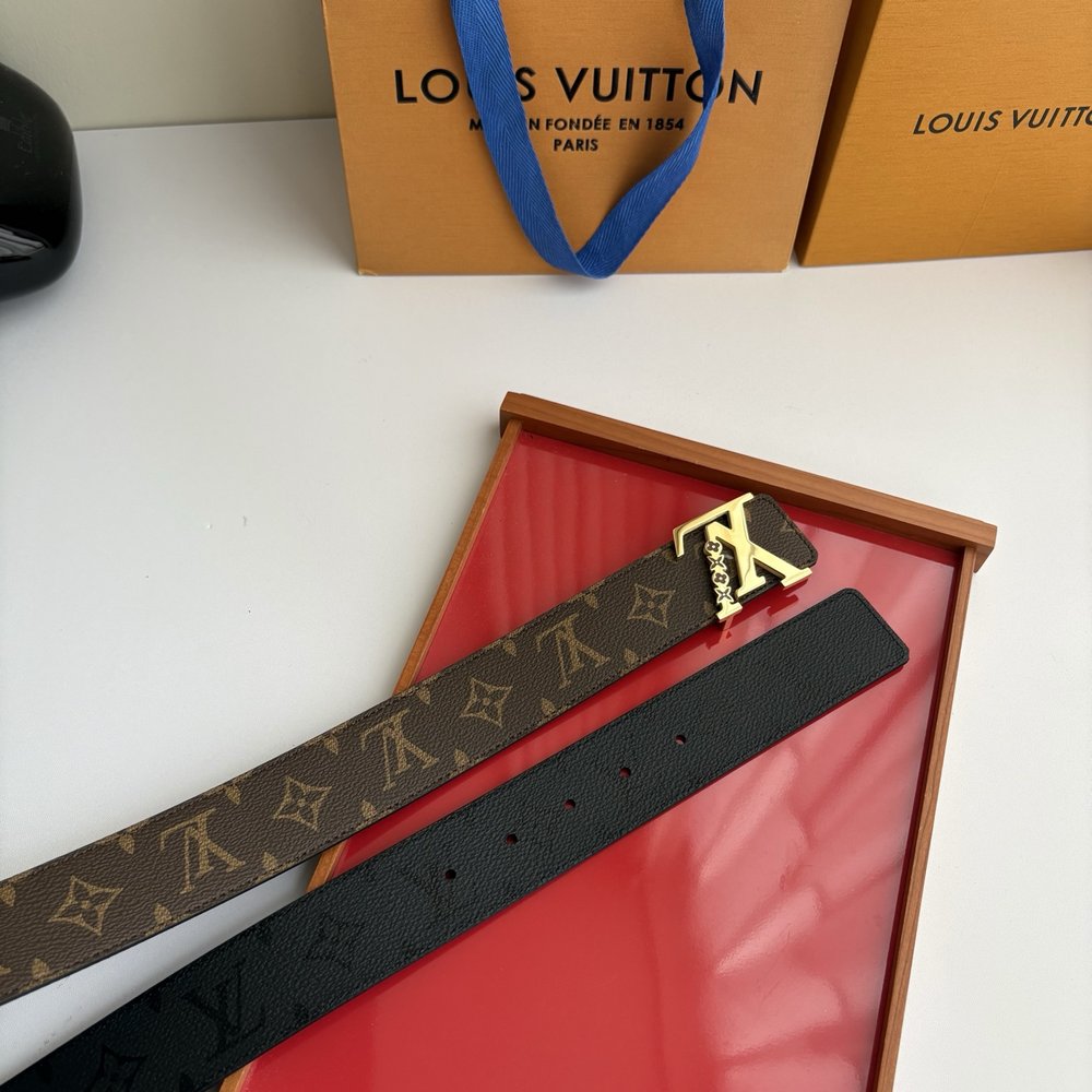 LV 모노그램 자카드 더블 페이스 벨트 001-284227
