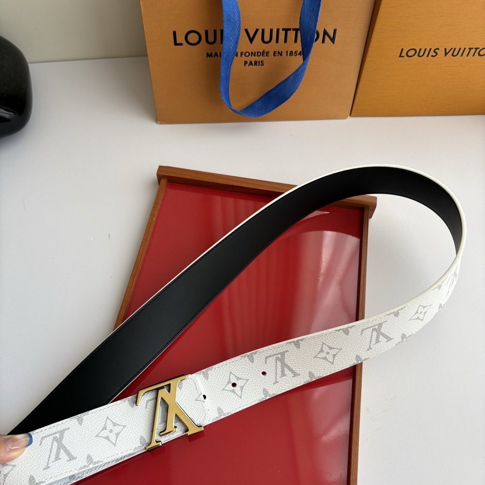 LV 모노그램 프린트 양면 벨트 001-284243