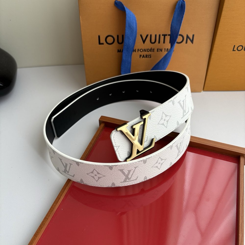 LV 모노그램 프린트 양면 벨트 001-284243
