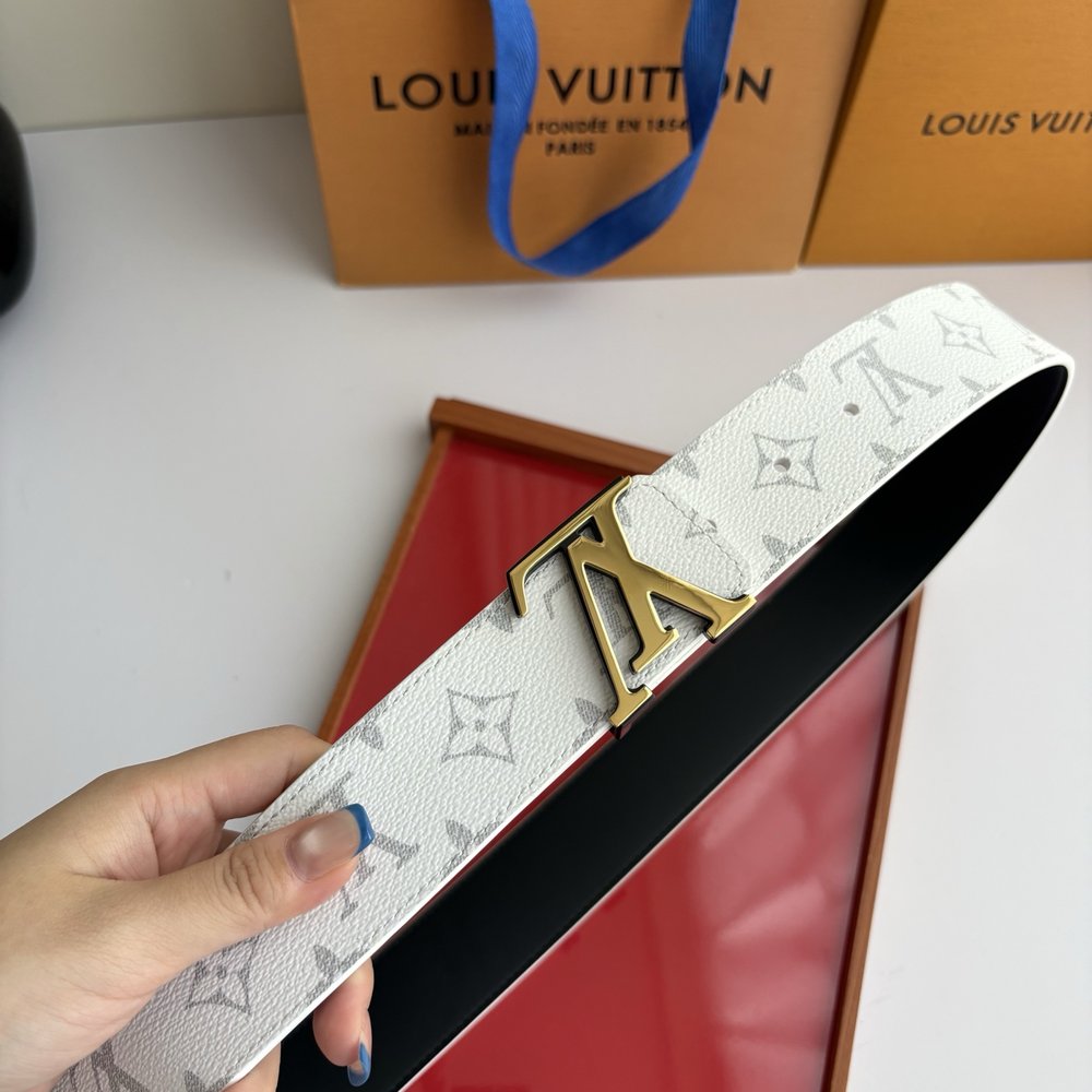 LV 모노그램 프린트 양면 벨트 001-284243