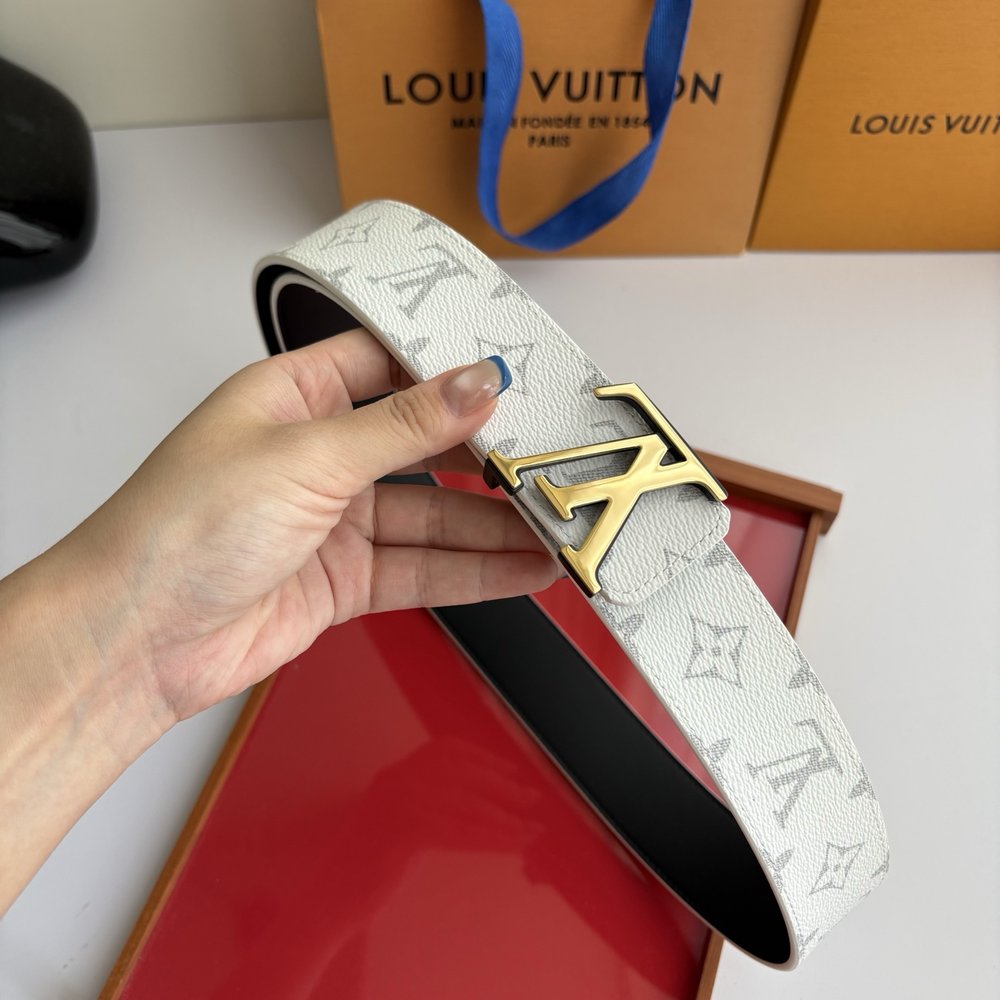 LV 모노그램 프린트 양면 벨트 001-284243