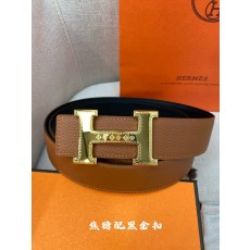 에르메스 양면 소가죽 벨트 001-284249