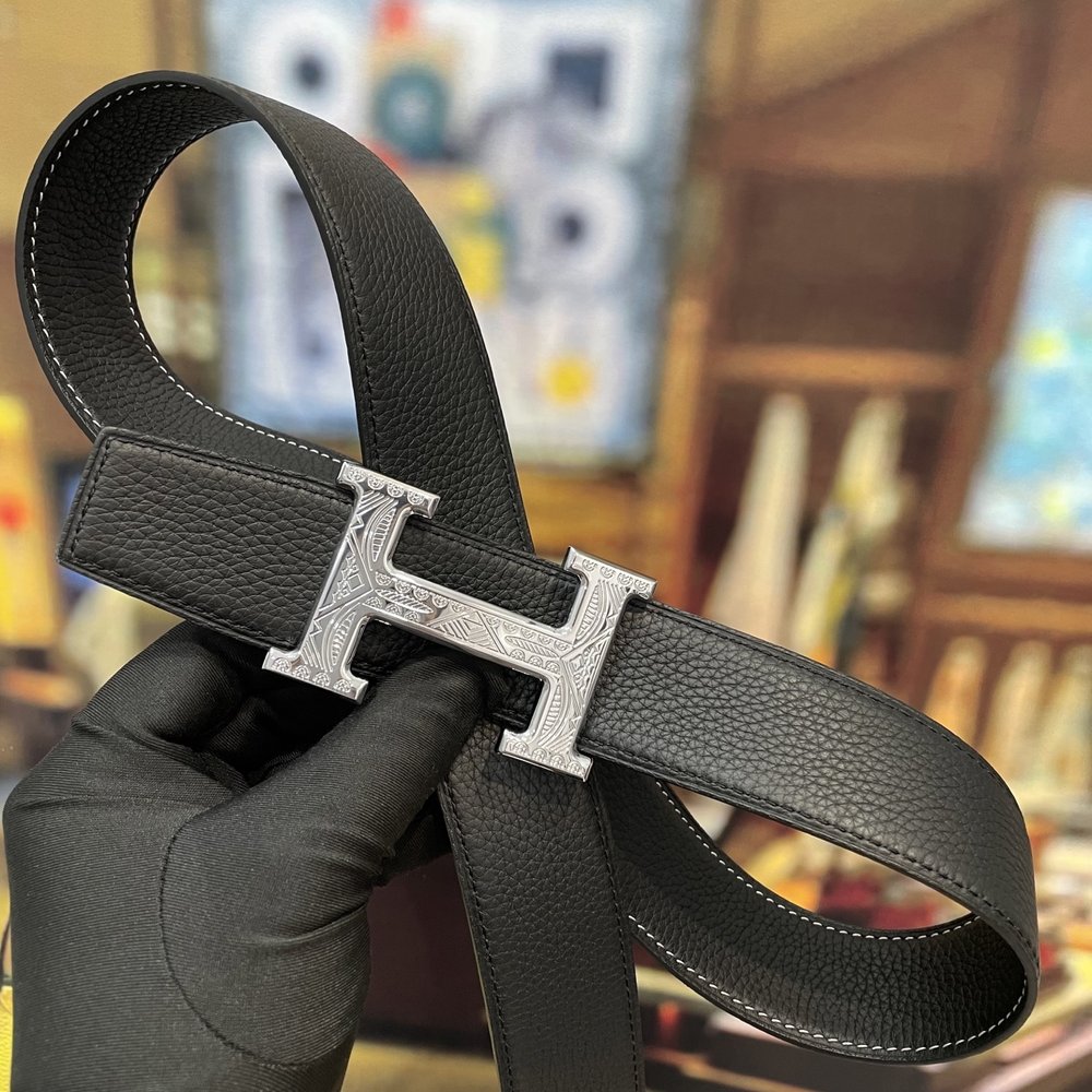 에르메스 양면 정품 가죽 벨트 38mm 001-284250