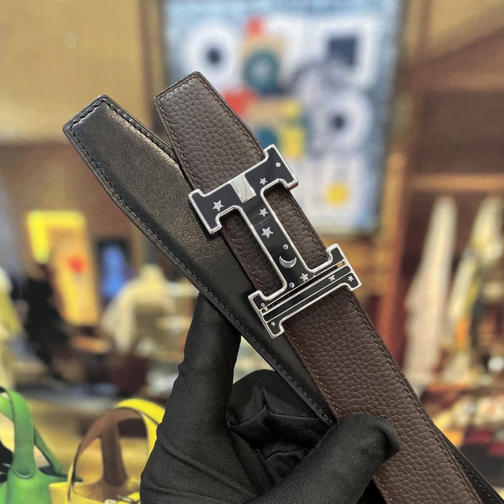 Hermès 양면 오리지널 가죽 프리미엄 벨트 001-284259