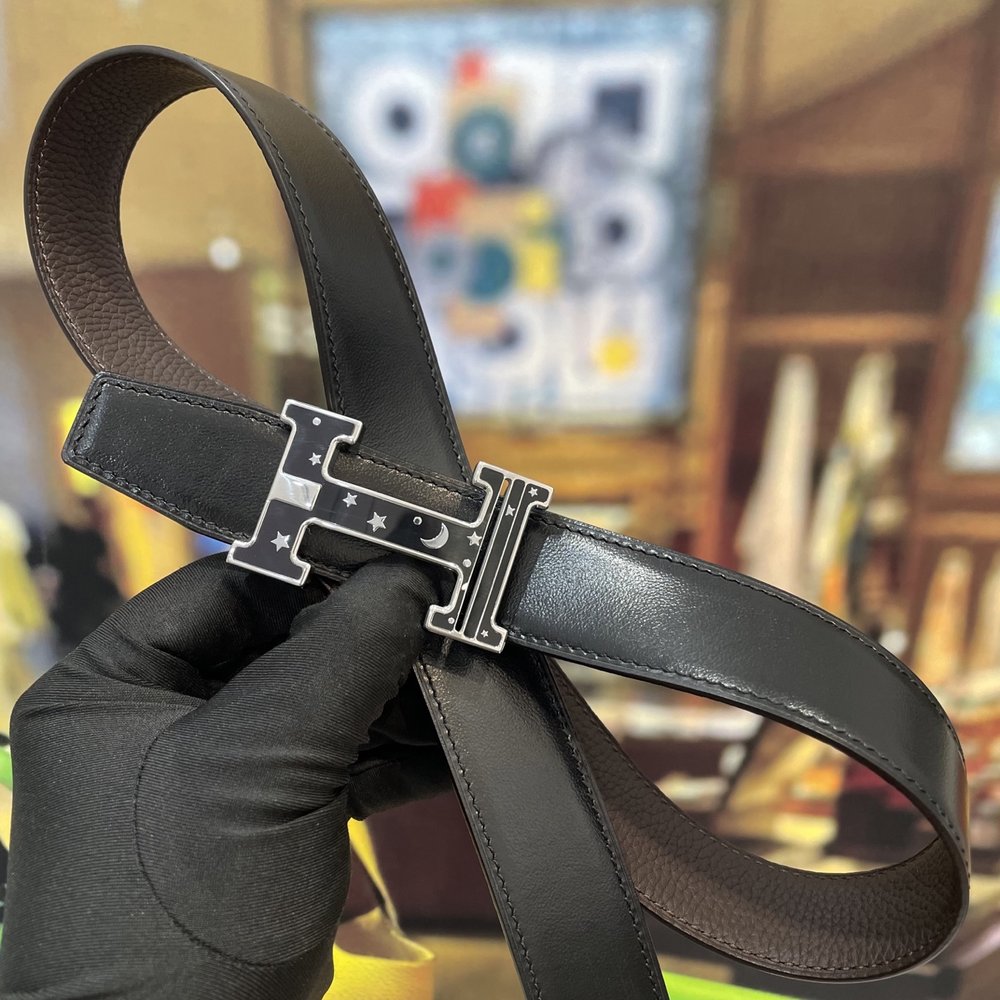 Hermès 양면 오리지널 가죽 프리미엄 벨트 001-284259