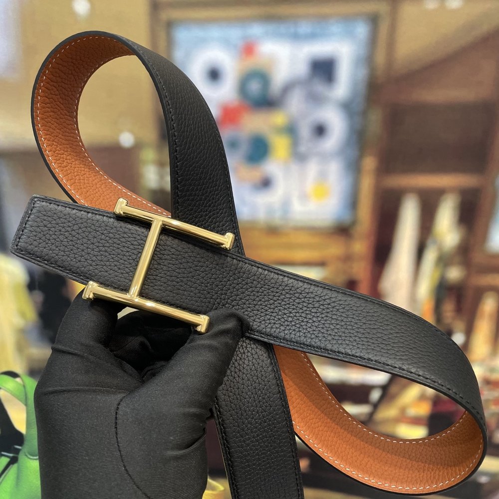 에르메스 양면 오리지널 가죽 벨트 38mm 001-284291