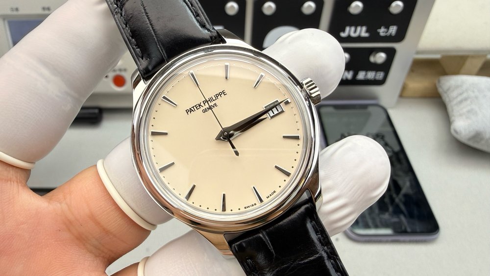 3K 파텍 필림 클래식 장갑 커버 화이트 골드 39mm 001-284318