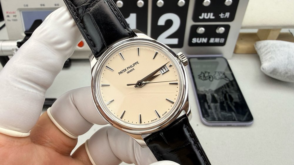 3K 파텍 필림 클래식 장갑 커버 화이트 골드 39mm 001-284318