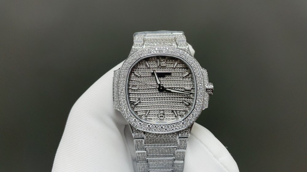 파텍 필립 노틸러스 풀 다이아몬드 시계 35.2mm 001-284332