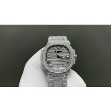 파텍 필립 노틸러스 풀 다이아몬드 시계 35.2mm 001-284332