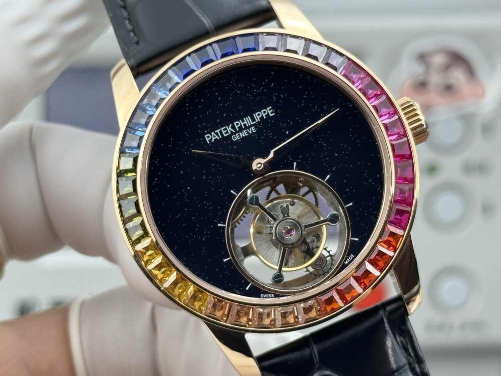 파텍 필립 42MM 투르비용 손목시계 001-284381
