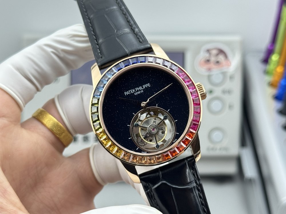 파텍 필립 42MM 투르비용 손목시계 001-284381