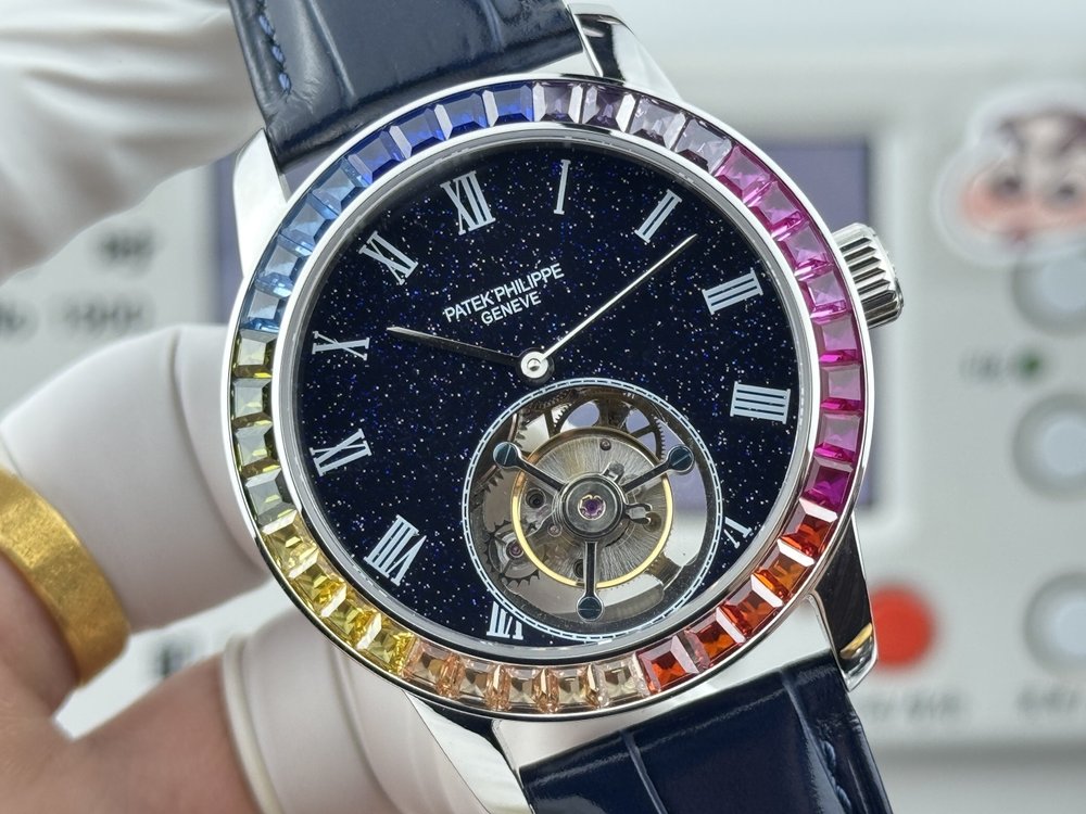 파텍필립 42mm 투르비옹 손목시계 001-284387