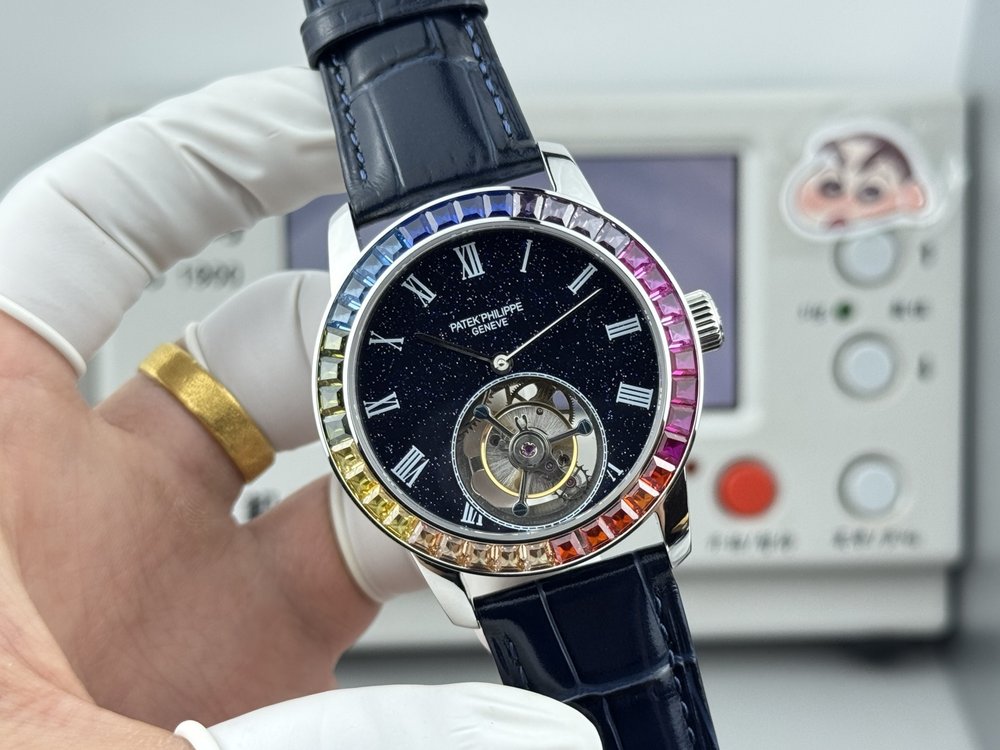 파텍필립 42mm 투르비옹 손목시계 001-284387