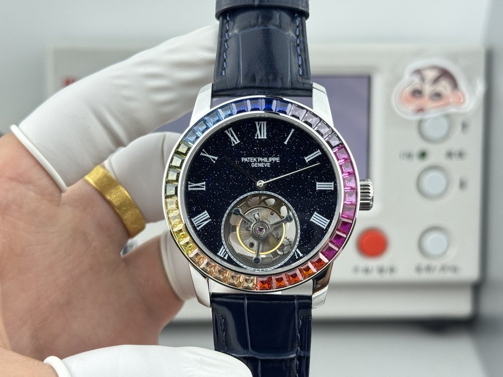 파텍필립 42mm 투르비옹 손목시계 001-284387