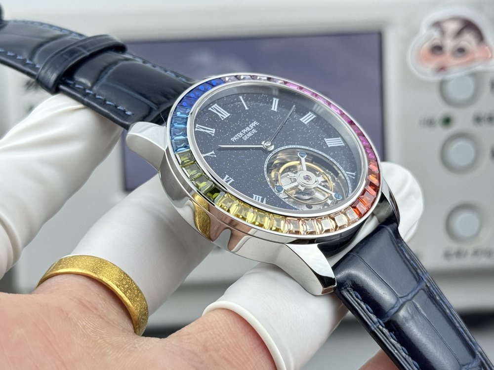 파텍필립 42mm 투르비옹 손목시계 001-284387