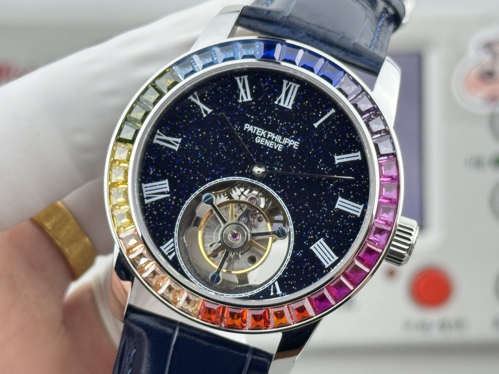파텍필립 42mm 투르비옹 손목시계 001-284387