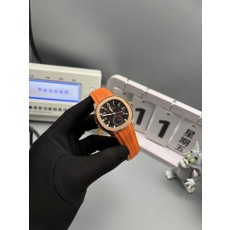 파텍 필립 오렌지 고무 스트랩 시계 001-284517